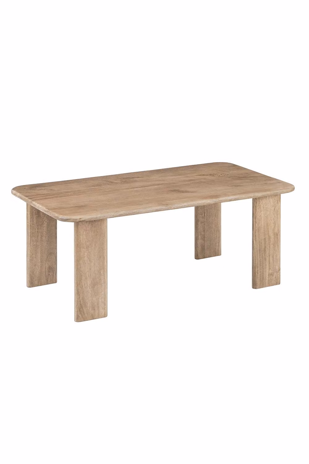 MH London Mango Wood Rectangular Coffee Table in Beige – 2