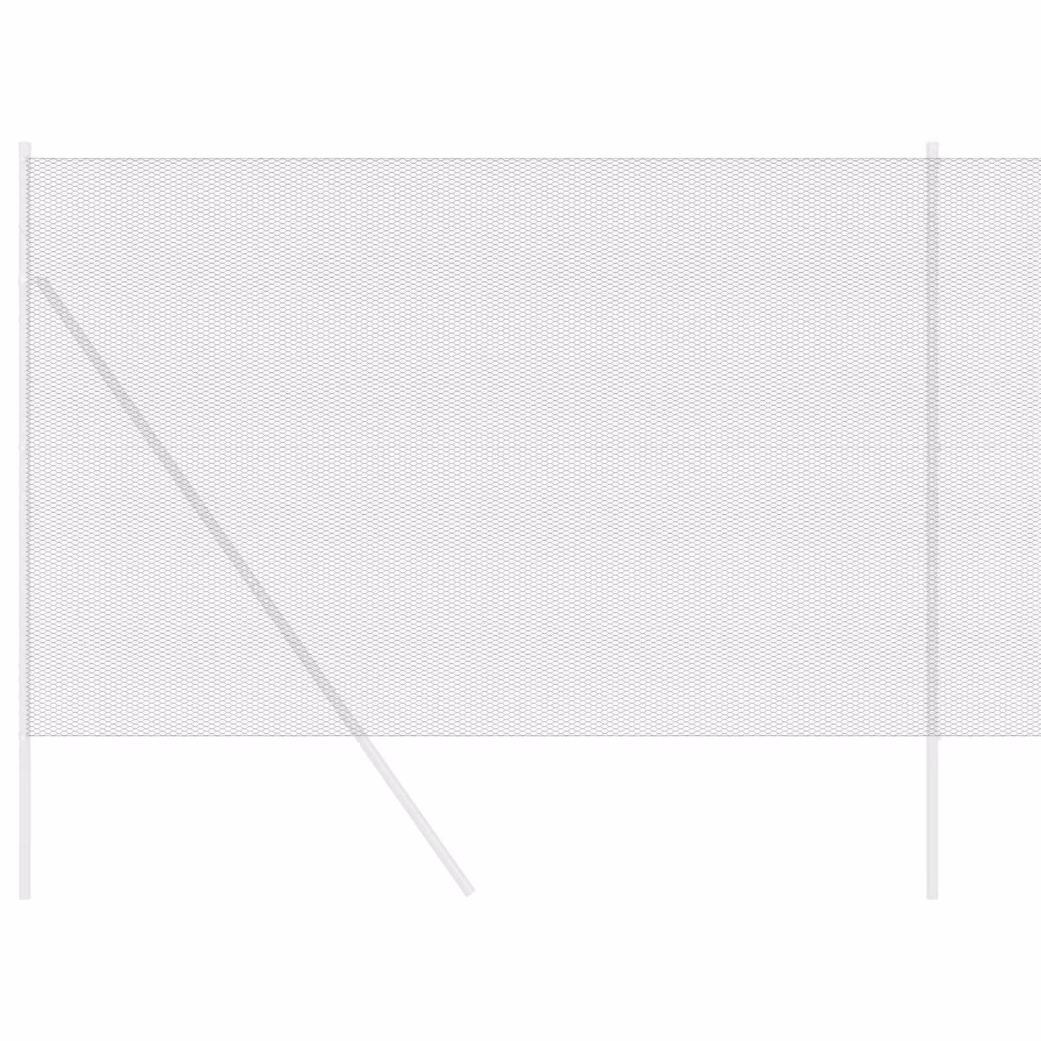 Berkfield Home Grey PVC Coated Galvanised Steel Hexagon Fence, H: 160 cm x L: 25 m – 2
