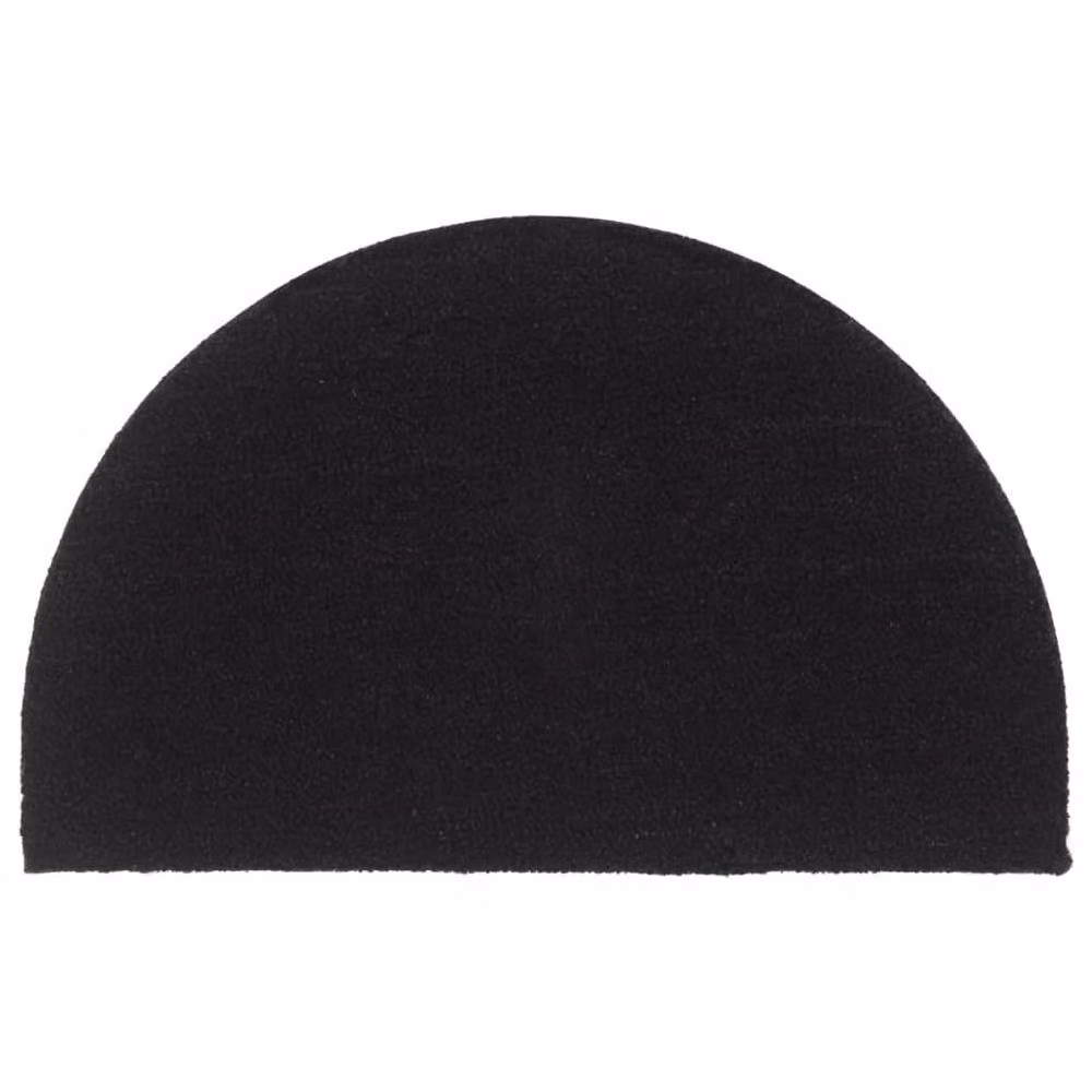 Berkfield Home Durable Semicircular Coir and PVC Door Mat, Black, W: 80 cm, D: 50 cm – 2