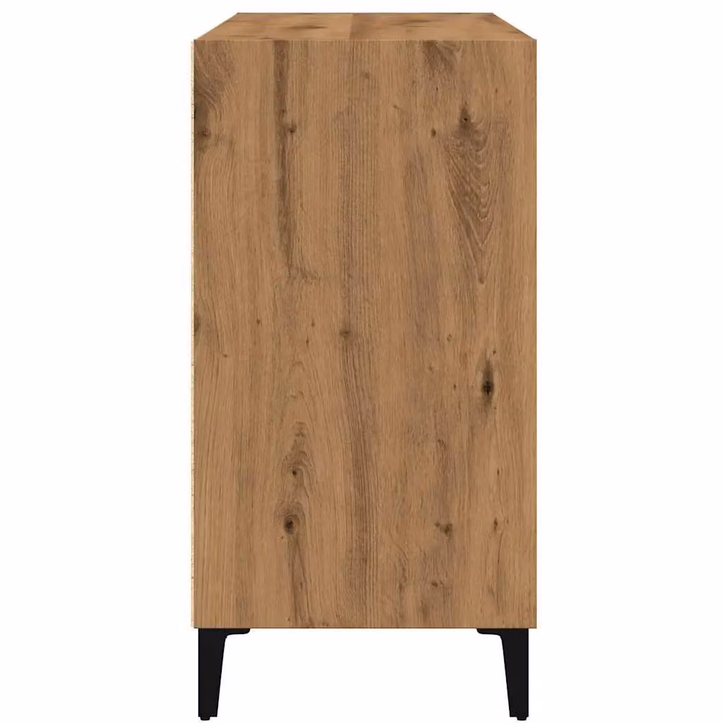 Berkfield Home Artisan Oak Sideboard in Brown, W/D/H: 103.5 x 35 x 70 cm – 4