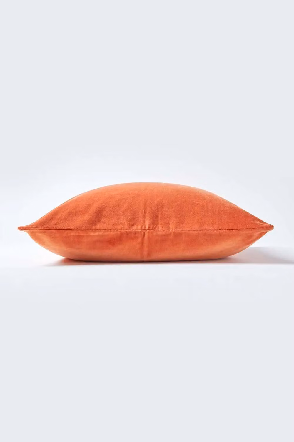 Homescapes Set of 2 Burnt Orange Cotton Velvet Square Cushion Covers, W/D/H: 40 x 40 x 40 cm – 2
