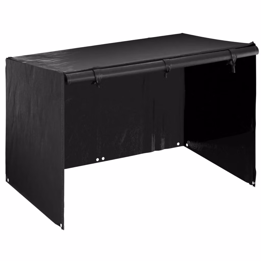 Berkfield Home Swing Bench Covers, 2 Pack, Black, W/D/H: 215 x 150 x 130/150 cm – 2