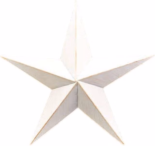 Four Candle White Metal Star Christmas Hanging Decoration, Height: 37 cm