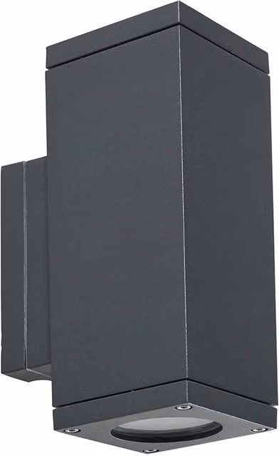 Netlighting Sandvik Modern Up & Down Outdoor Wall Light, Grey, IP65, GU10 LED – 1