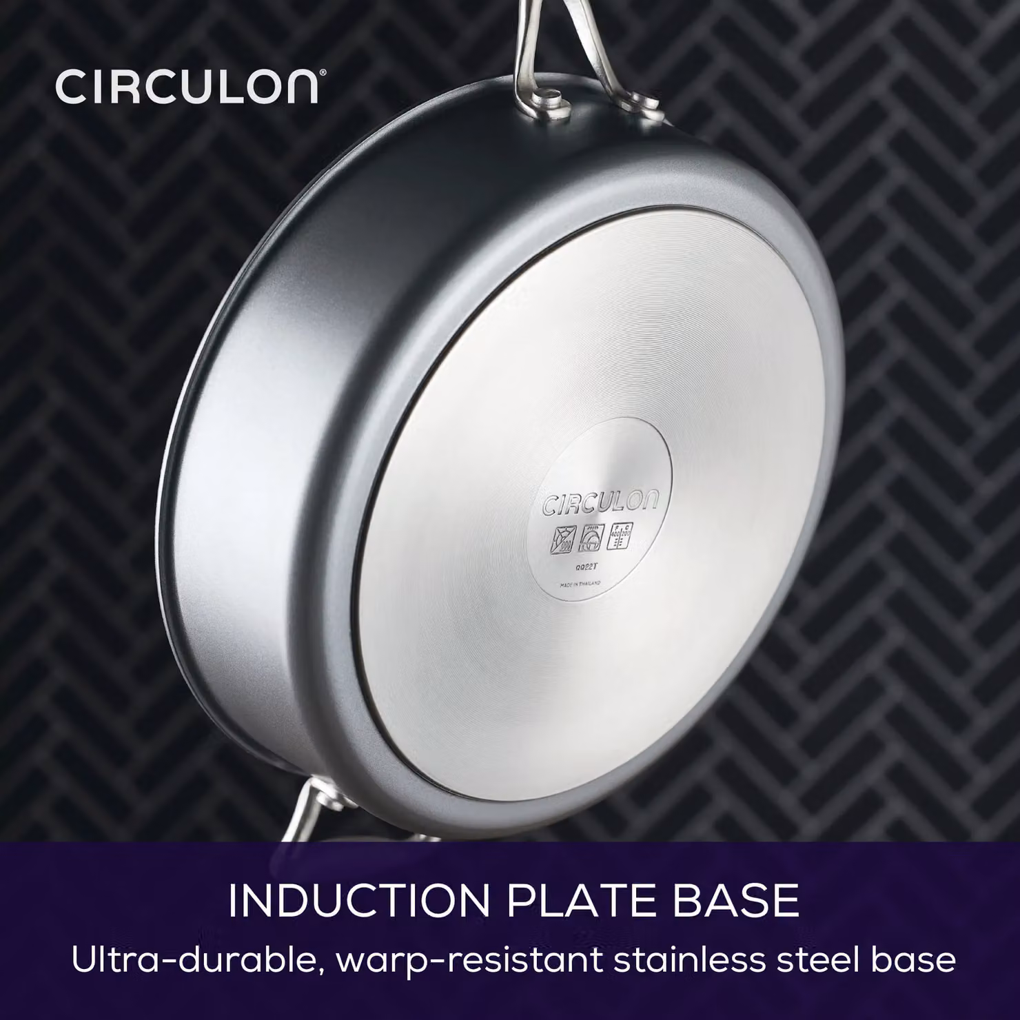 Circulon ScratchDefense Extreme Non Stick Sauté Pan with Glass Lid, 4.7 l, Grey – 4