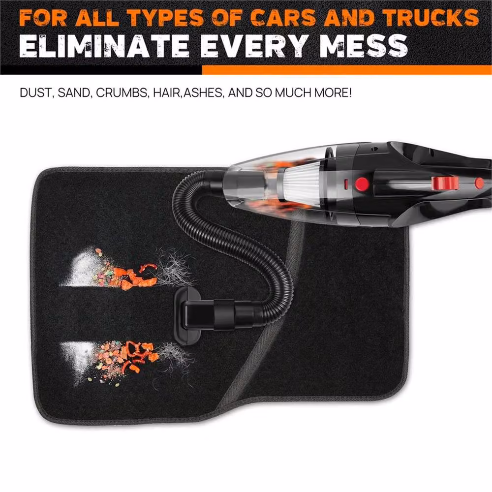 NESTLUNE Mini Cordless Handheld Car Vacuum Cleaner in Black – 3