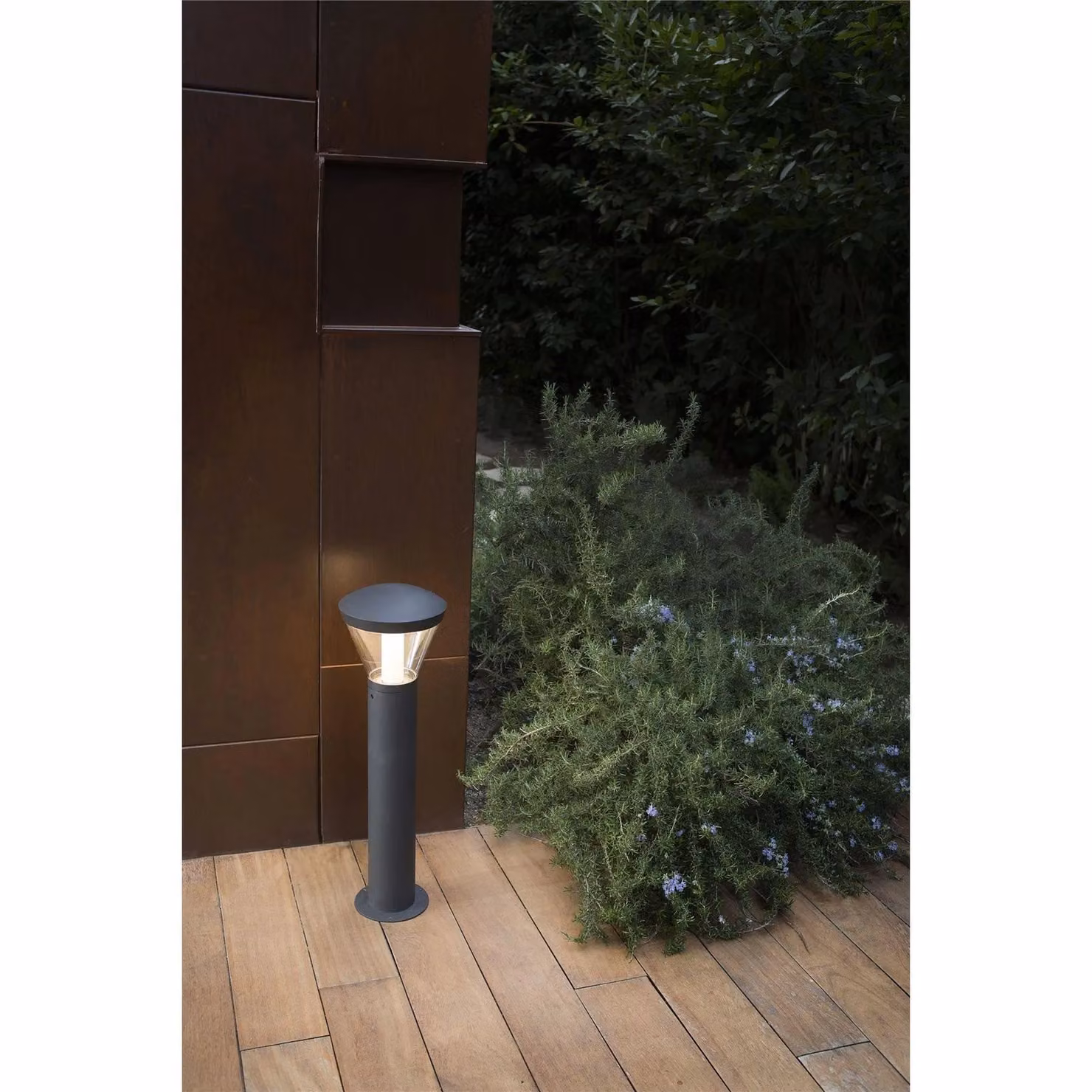 Netlighting Shelby LED Outdoor Bollard Light in White and Dark Grey, IP65 Rated – 2