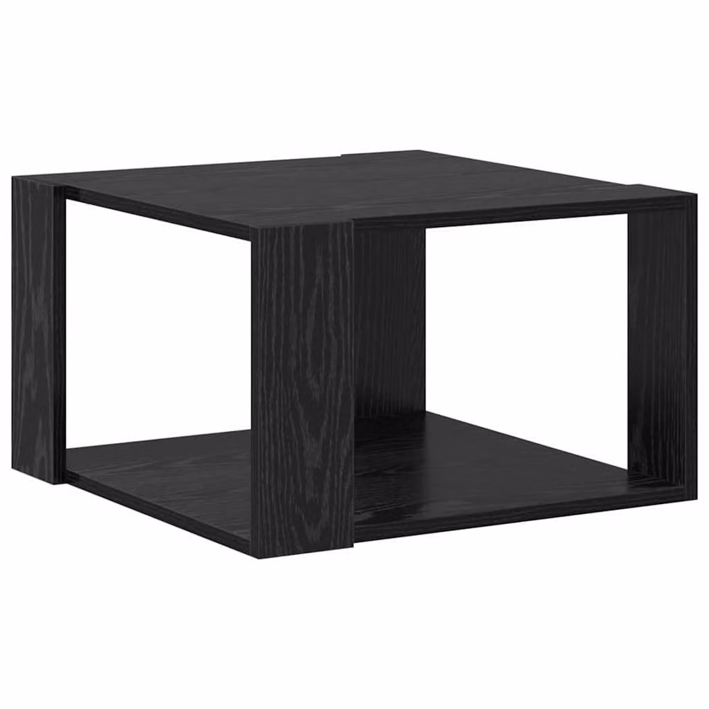 Berkfield Home Black Oak Coffee Table, W/D/H: 51.5 x 51.5 x 30 cm – 2