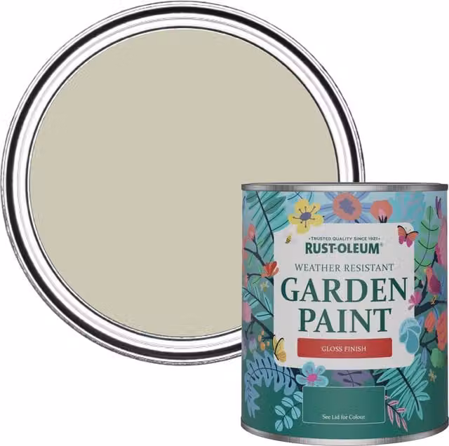 Rust-Oleum Garden Paint in Gloss Finish, Half Light Yellow, 0.75 l