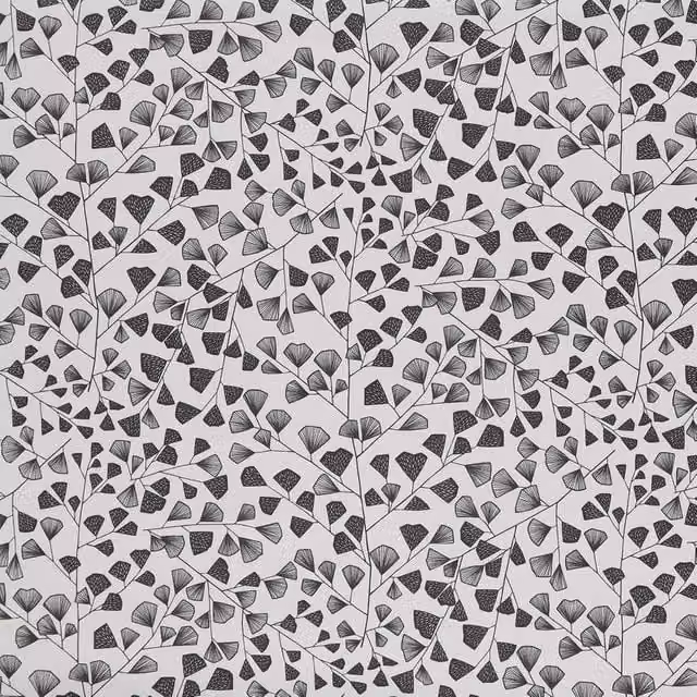Ashley Wilde Fern Fabric in Black