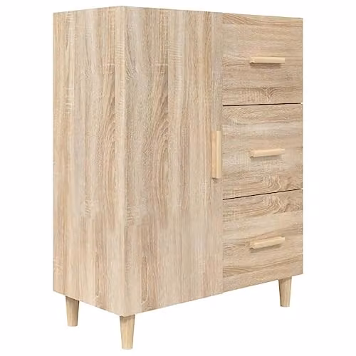 vidaXL Scandinavian Sideboard in Sonoma Oak, W/D/H: 69.5 x 34 x 90 cm – 1