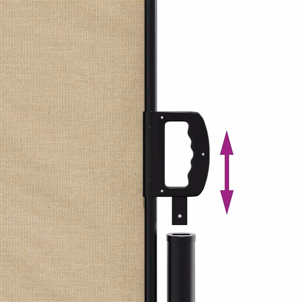Berkfield Home Retractable Side Awning in Beige, W/H: 300 x 117 cm – 3