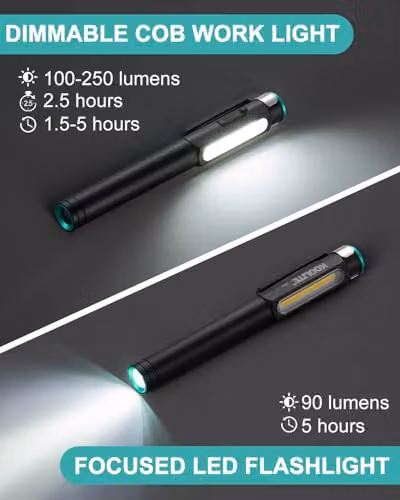 KOOLITE Rechargeable LED Work Light with Magnetic Clip and IK07 Aluminium Body in Black – 4