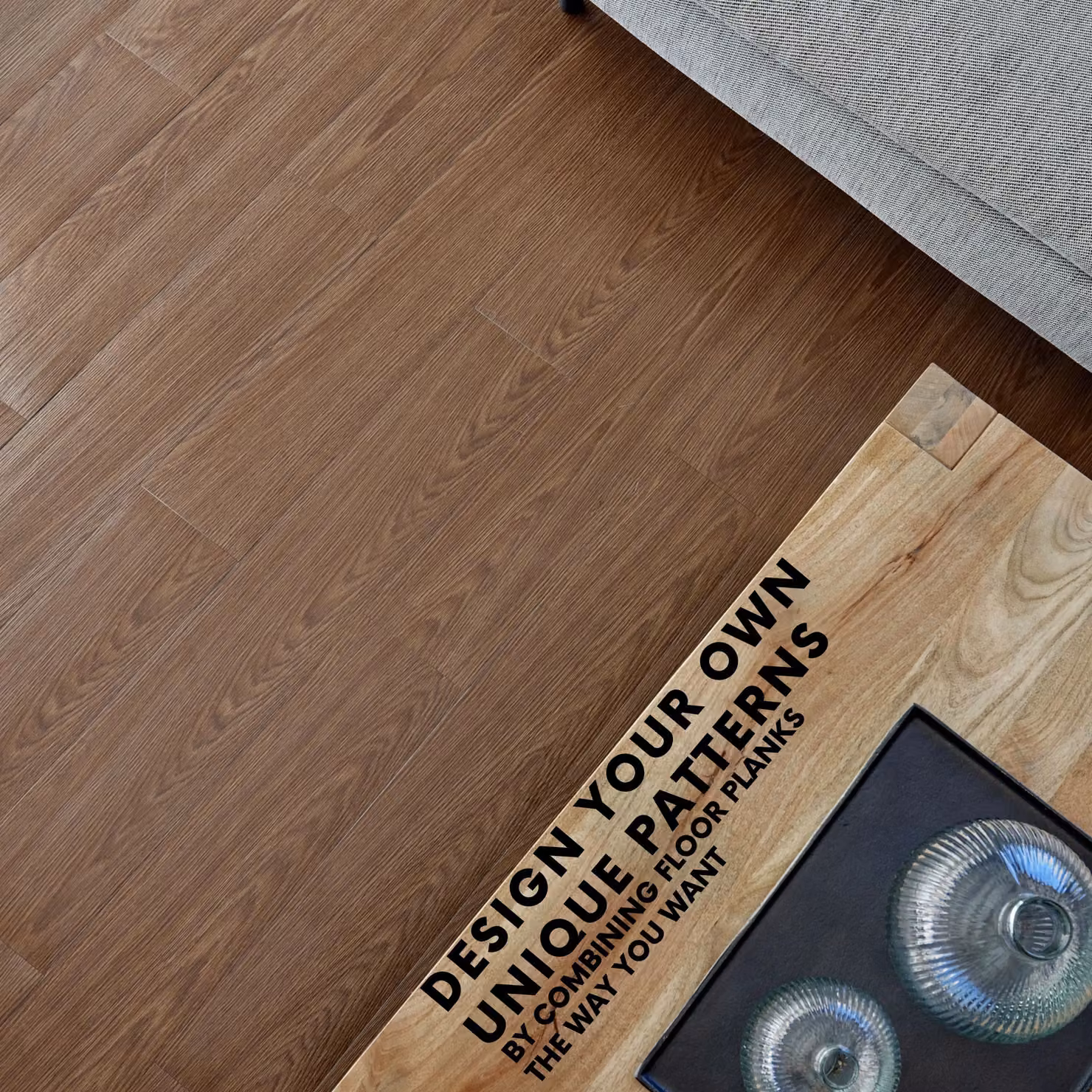 Novecrafto Self Adhesive Wood Look Vinyl Floor Planks, 7 Pack, Brown – 2