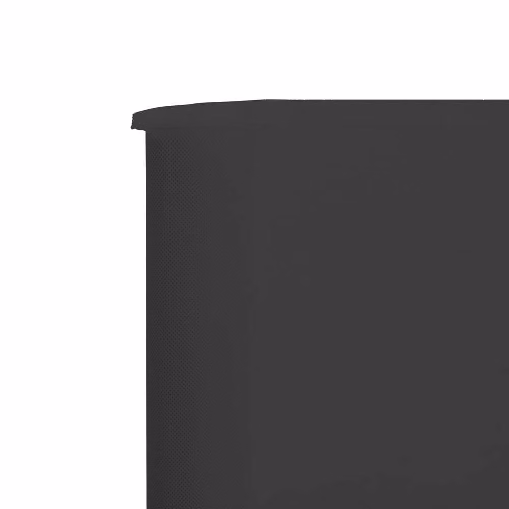 Berkfield Home 9-Panel Fabric Wind Screen Paravent, Anthracite and Black, W: 1200 cm, H: 160 cm – 3