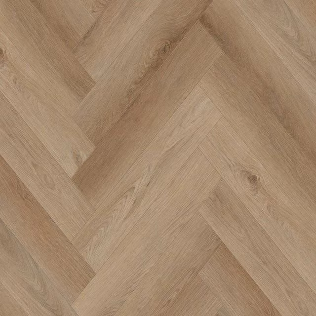 Vinyl Flooring UK Allora LH Camel Wood Effect Herringbone SPC Click Luxury Vinyl Tile 8mm