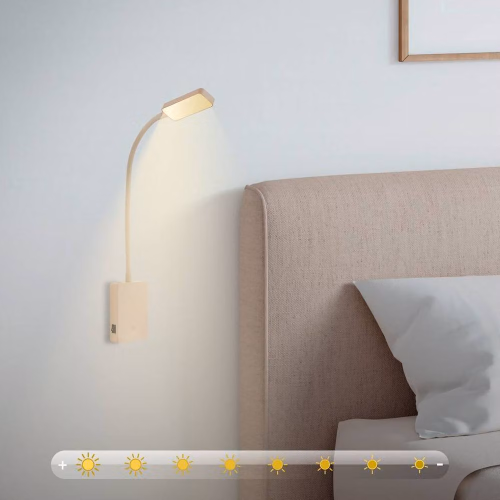Briloner Sticklights Rechargeable LED Wall Light, Dimmable Touch Control, Warm White, Beige, W/D/H: 50 x 6 x 3 cm – 4