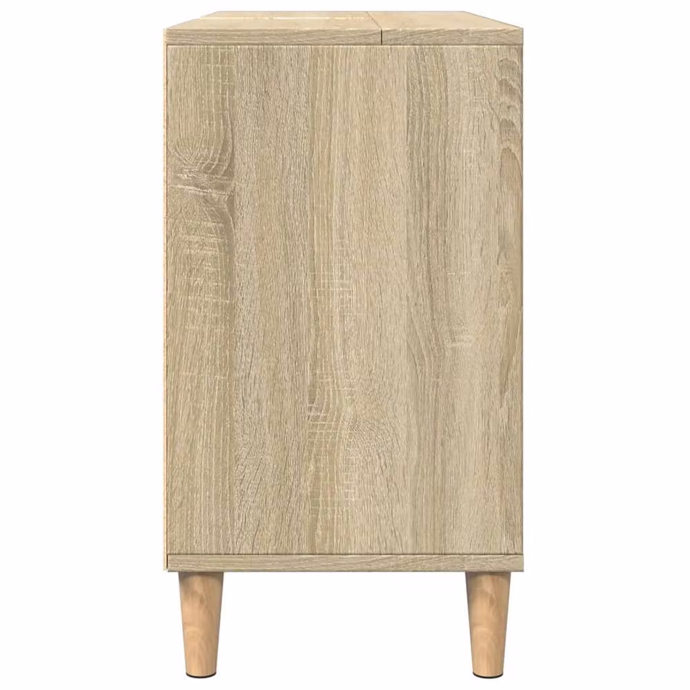 Berkfield Home Sonoma Oak Bathroom Cabinet, Light Brown, W/D/H: 80 x 33 x 60 cm – 4