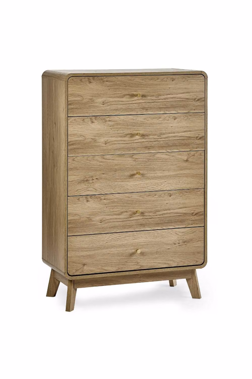 Julian Bowen Ingrid 5 Drawer Chest in Beige and Gold – 3
