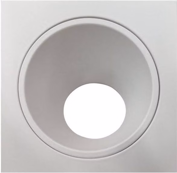 Netlighting Brandon Square Recessed Downlight, Matt White, 1 x GU10 (Max 12W)
