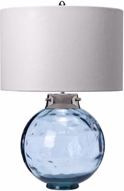 Netlighting Kara Table Lamp with Grey Faux Silk Shade