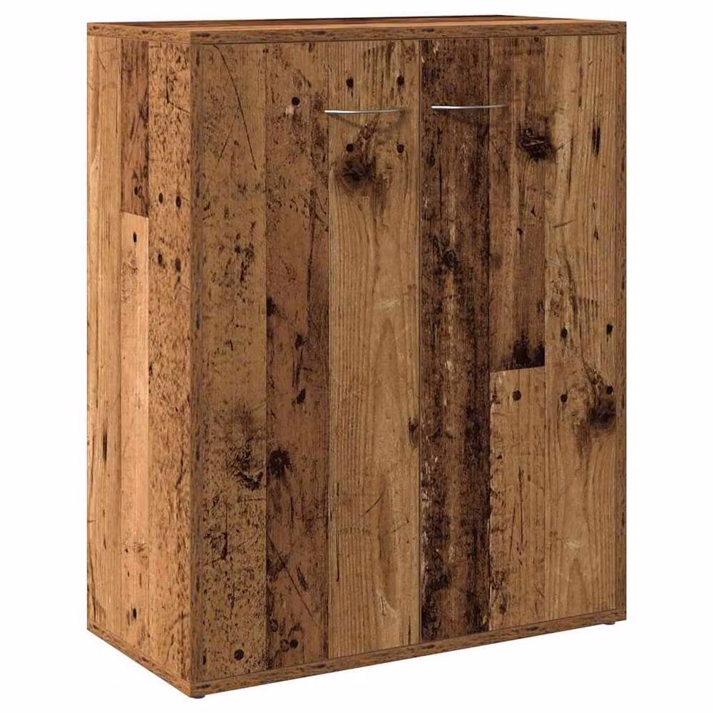 Berkfield Home Rustic Old Wood Sideboard in Brown, MDF, W/D/H: 60 x 30 x 75 cm – 3