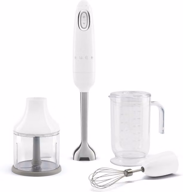 Smeg 50s Style Hand Blender with Accessories, 700W, White