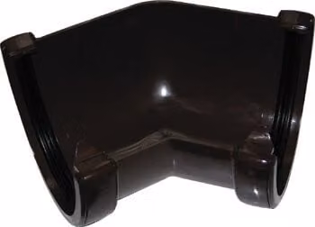 FloPlast Deepflow/Hi-Cap Half Round Gutter Angle, 135 Degree, Brown, 115mm x 75mm