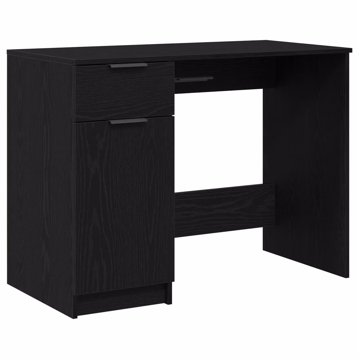 Berkfield Home Black Oak Computer Desk, W/D/H: 100 x 50 x 75 cm – 2