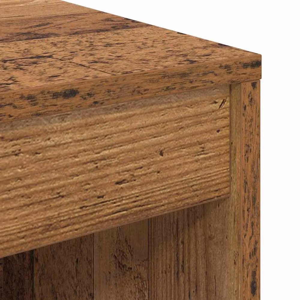 Berkfield Home Rustic Writing Desk in Brown Wood, W/D/H: 80 x 40 x 76 cm – 5
