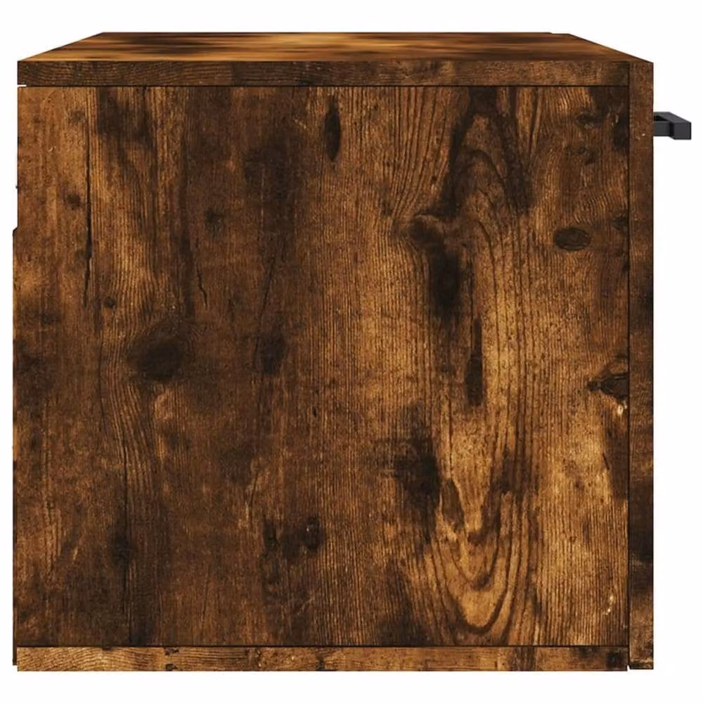 Berkfield Home Wall Mounted Cabinet in Smoked Oak Brown, W/D/H: 80 x 36.5 x 35 cm – 5