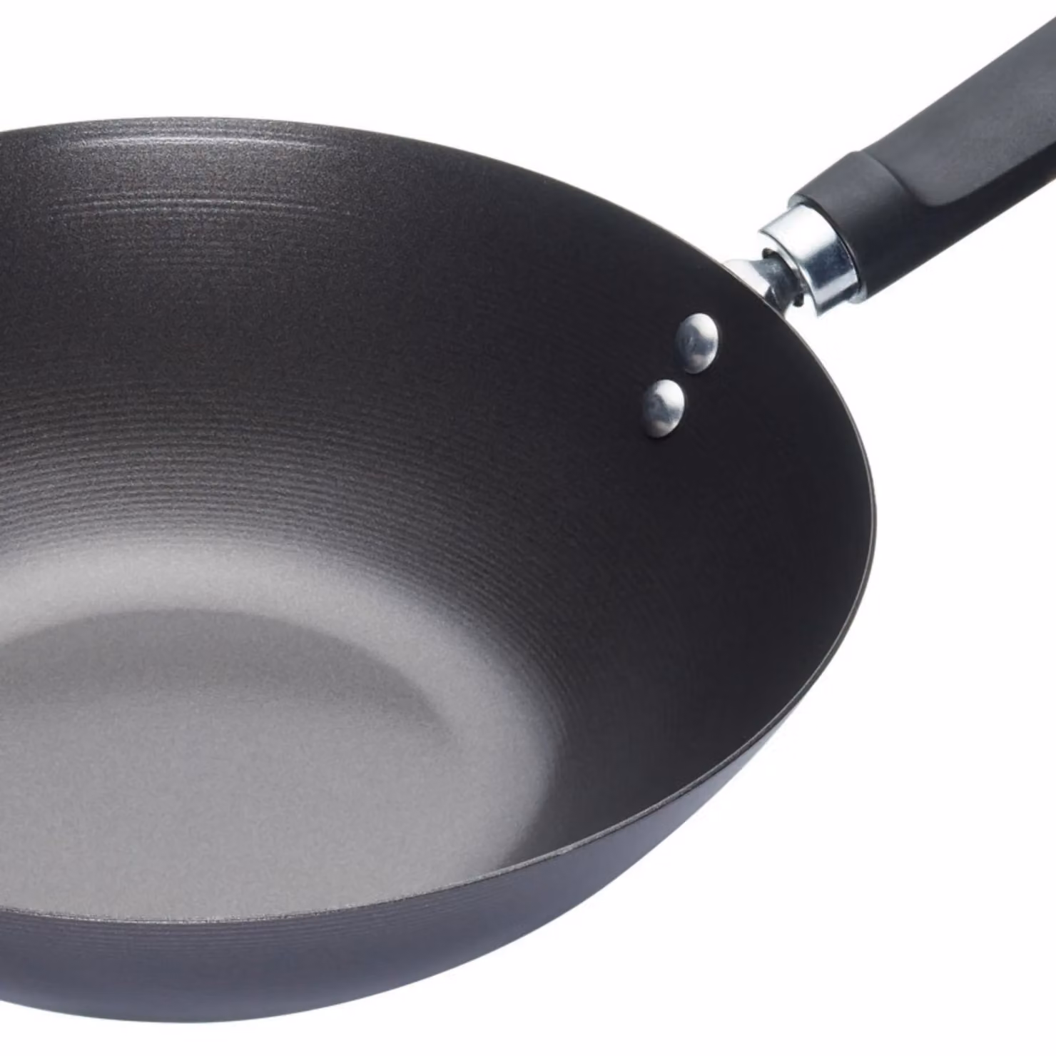 KitchenCraft Oriental Non-Stick Carbon Steel Wok, 20cm, Black – 4