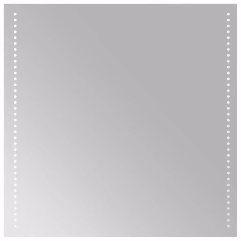 Berkfield Home LED Bathroom Mirror in Clear, W 60 cm x H 60 cm – 2