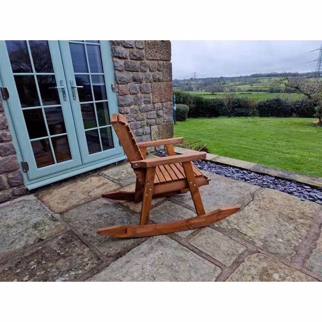Churnet Valley Garden Furniture Ltd Valley Rocking Chair in Brown with Cushions – 2