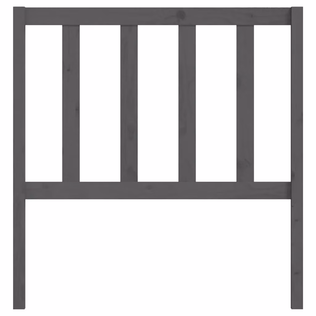 Berkfield Home Grey Rustic Solid Pine Wood Bed Headboard W/D/H: 100 x 81 x 4 cm – 3