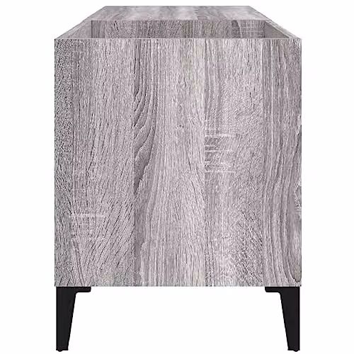 vidaXL Record Cabinet in Grey Sonoma, W/D/H: 84.5 x 38 x 48 cm – 3