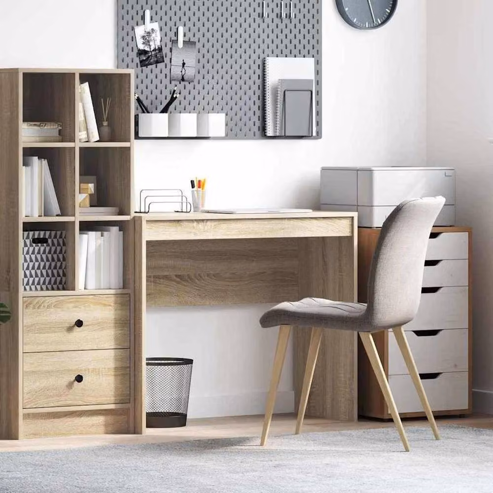 FORGEVIO Writing Desk in Light Oak, W/D/H: 90 x 40 x 76 cm – 3