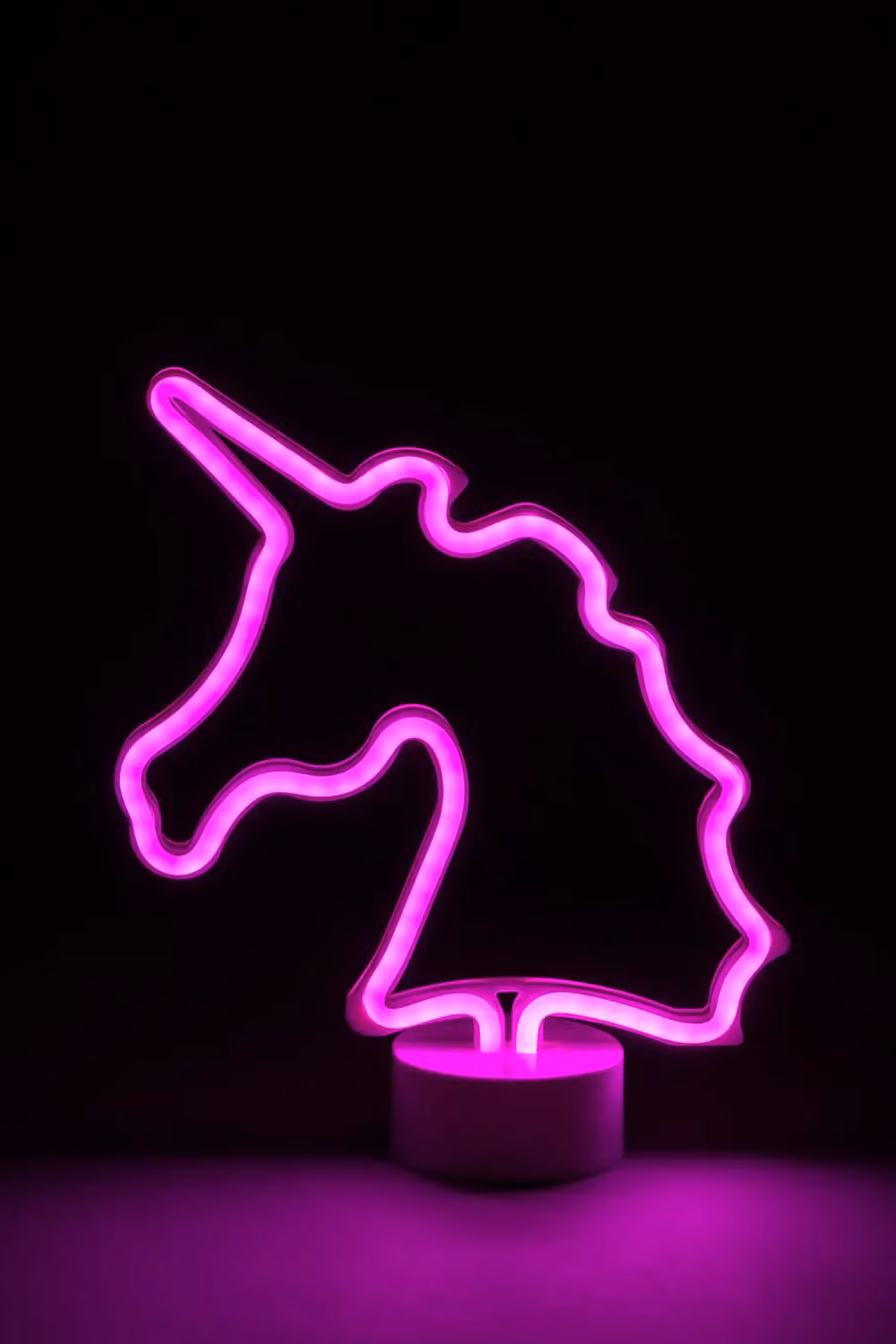 BHS Lighting Glow Unicorn LED Neon Table Lamp in Pink – 2