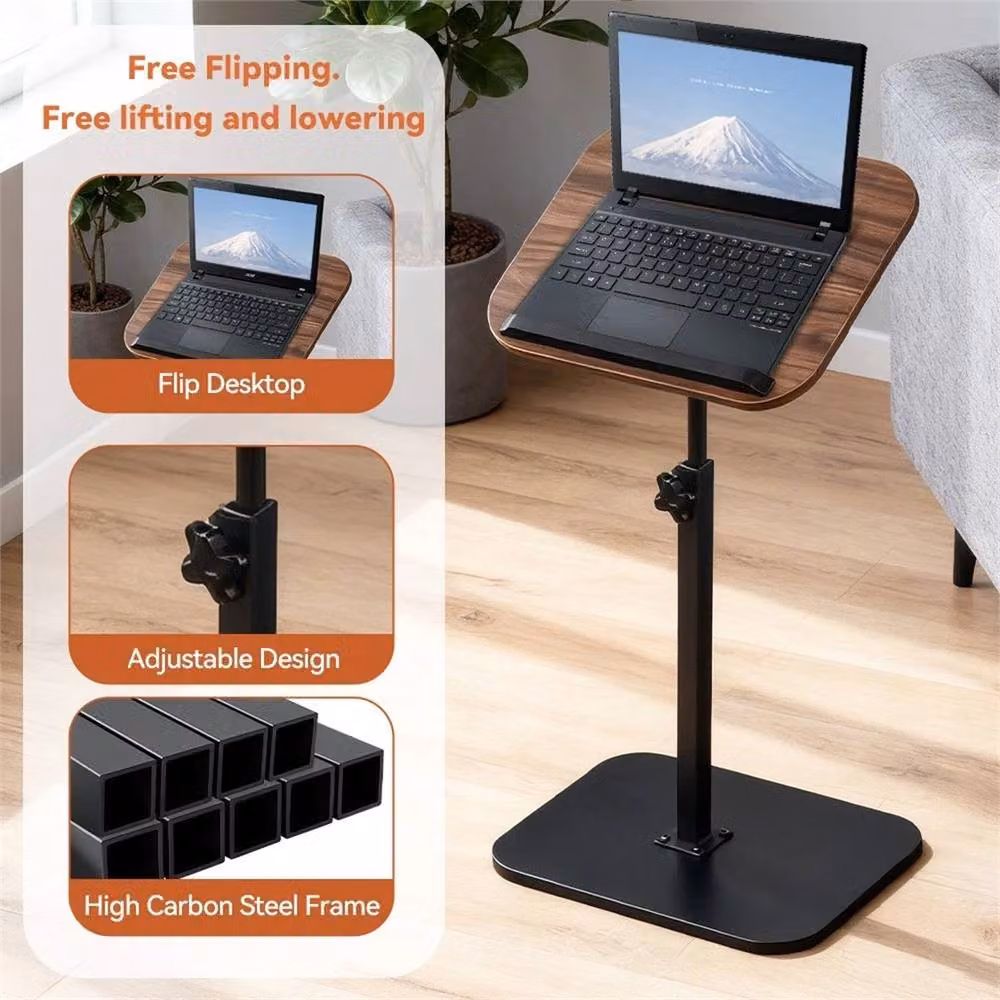 Nordara Height Adjustable Side Table in Black – 3