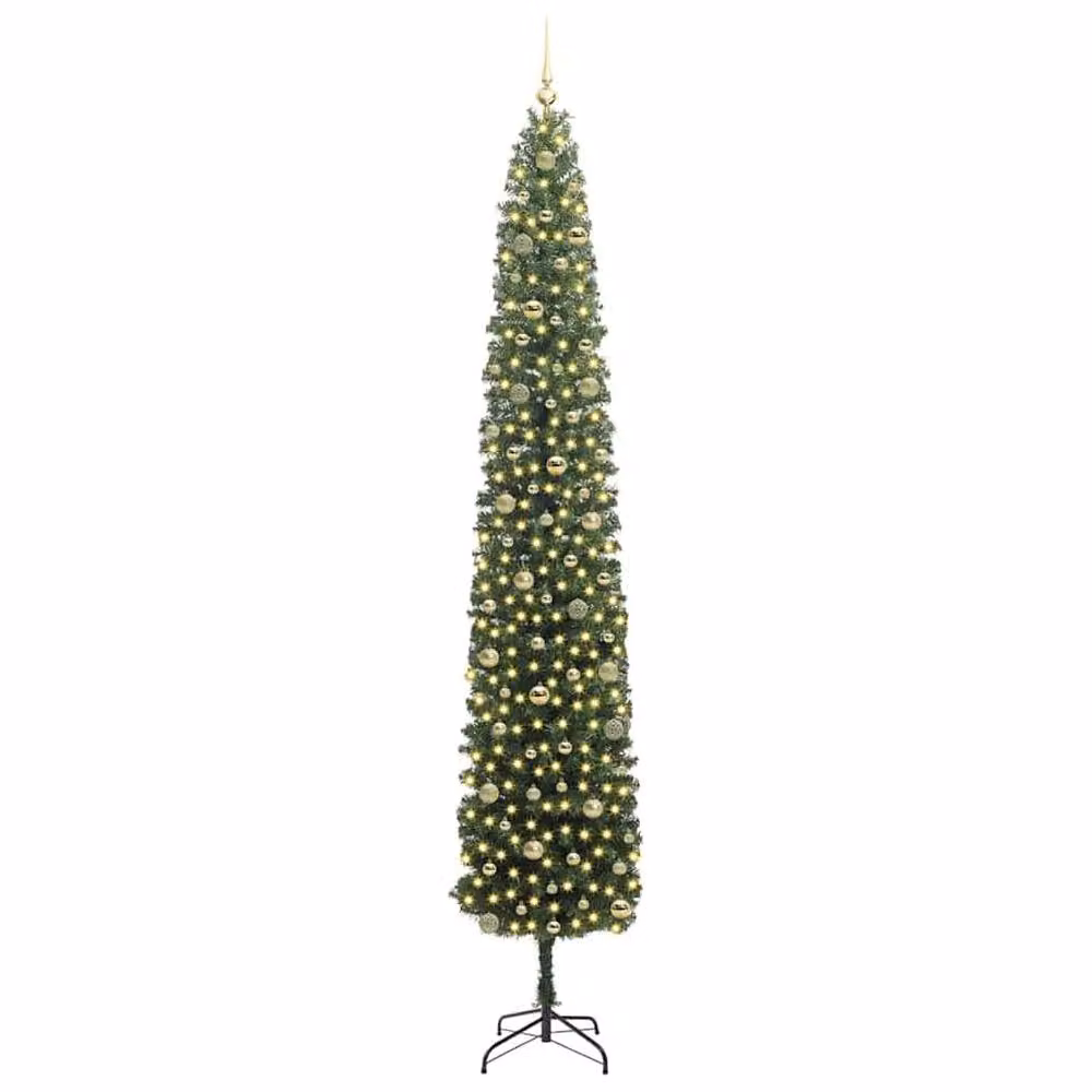 Berkfield Home Artificial Christmas Tree with 300 LEDs, Green, Height: 270 cm – 3