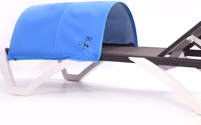 Shady Baby UV-Proof Polyester Sun Lounger Tent in Blue