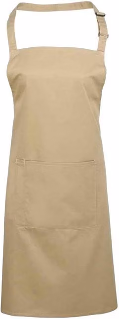 Premier Colours Pocket Full Apron in Beige