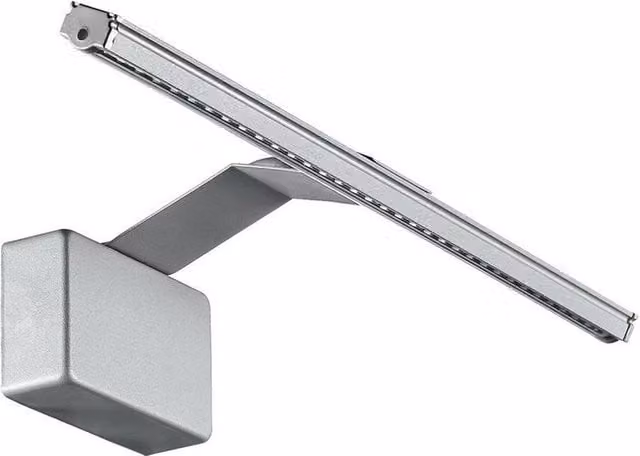 Netlighting ALCOR LED Picture Light in Silver, 500lm, 3000K, W/D/H: 30.5 x 15 x 10 cm