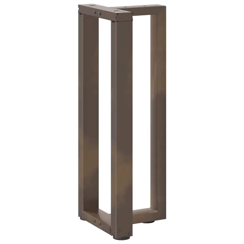 Berkfield Home T-Shaped Console Table Legs, 2 Pieces, Black Steel, W: 25 cm, D: 28 cm, H: 72-73 cm – 3