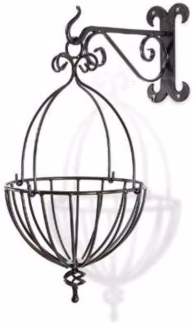 KDMD Tom Chambers 35cm Spanish Hanging Basket Planter in Black