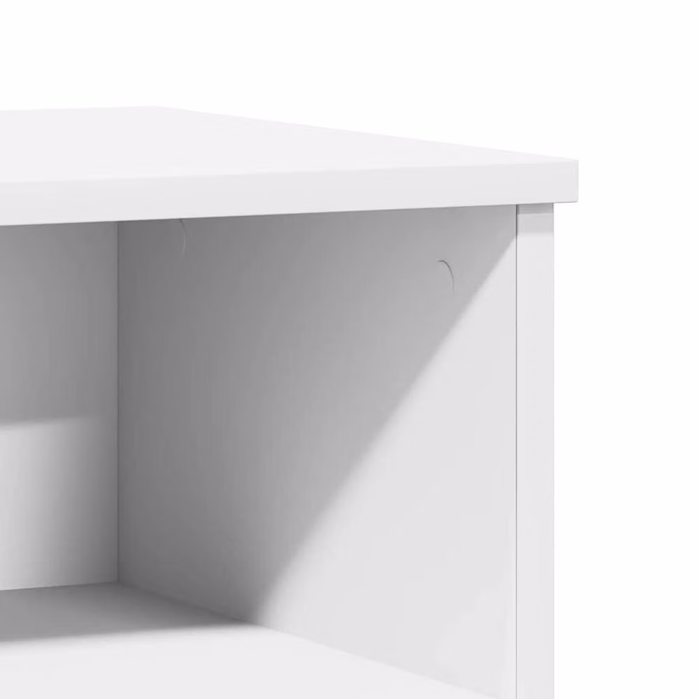 Berkfield Home White Bedside Cabinet W: 40 cm, D: 35 cm, H: 50 cm – 2