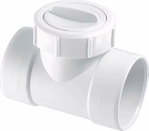 McAlpine 50mm 2" White Solvent Weld In-Line Horizontal Non-Return Valve
