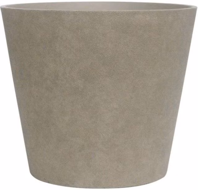 KDMD Vintage Aged Effect Plastic Planter Tub in Beige, 50 cm