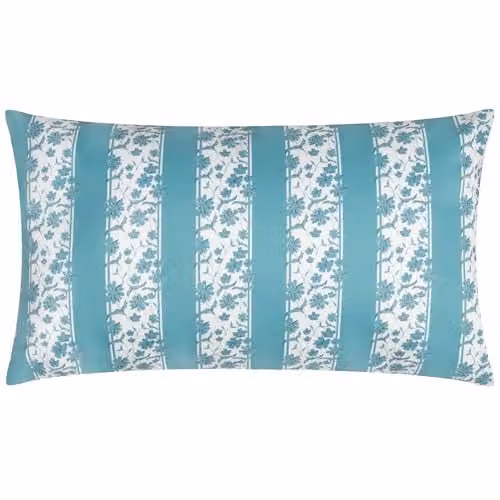 Riva Home Blue Nature Striped Rectangular Outdoor Cushion, W/D/H: 50 x 30 x 30 cm