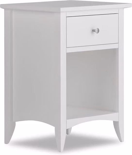 Edward Hopper Bedside Table in White and Oak